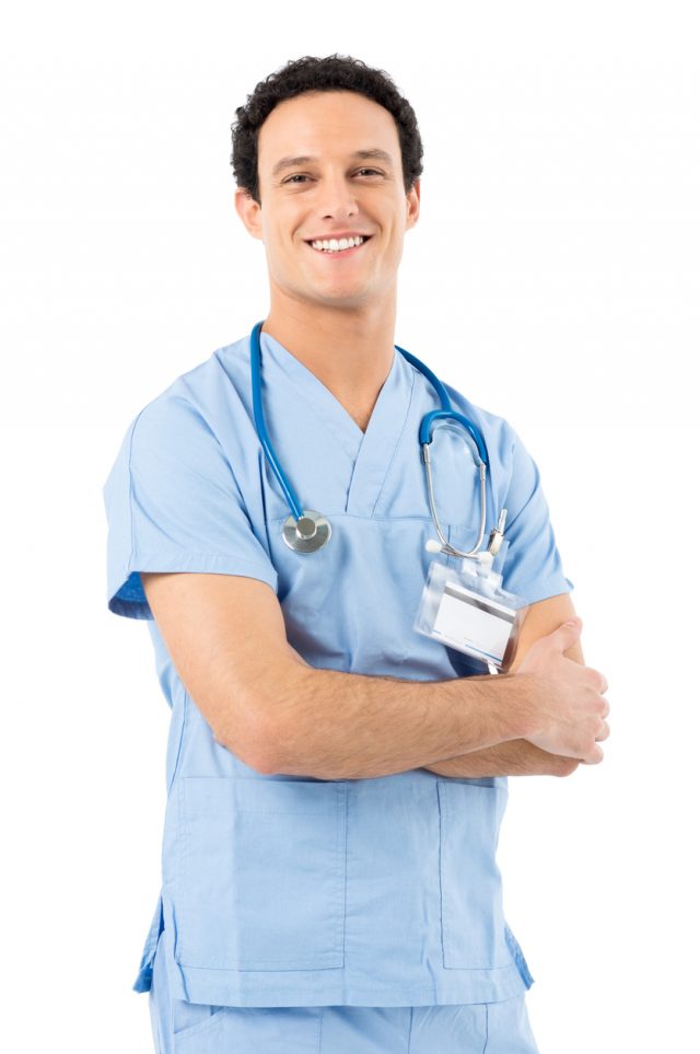 Happy Smiling Male Nurse